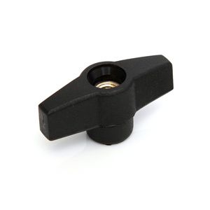 Through Thread Wing Knob M5 x 28mm Diameter