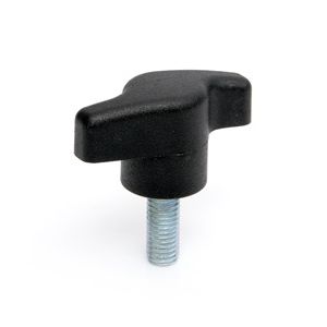 Male Wing Knob M5 x 15mm Thread Length