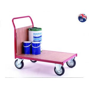 Heavy Duty Platform Trolley Single Ply End 1000 x 600mm Timber Deck