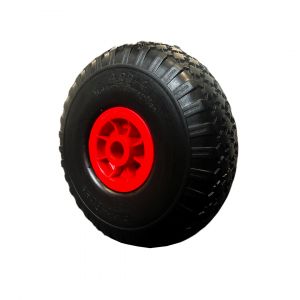 300mm Puncture Proof Wheels Red Polypropylene Centre