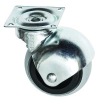 Rubber Swivel Ball Castor Top Plate AP Series 