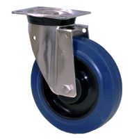 LAG M40 Blue Elasticated Rubber Swivel Castors