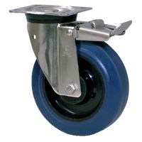 LAG M40 Blue Elasticated Rubber Braked Castors